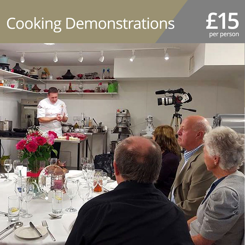 Cookery demonstrations by Ashraf Elsergany.